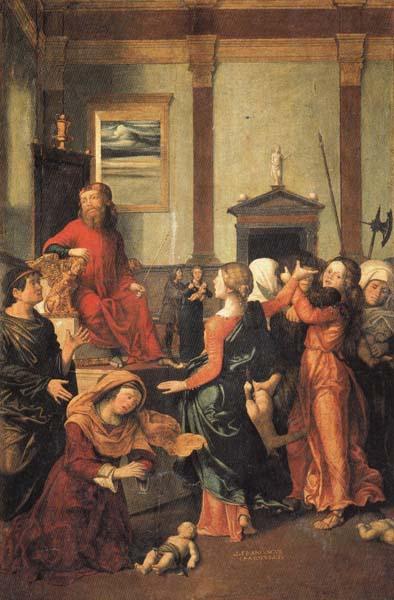 CAROTO, Giovanni Francesco The Massacre of the Innocent Sweden oil painting art
